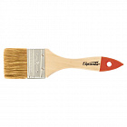 Кисть плоская 50 мм, натуральная щетина, деревянная ручка, для масляных красок, лаков