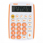 Калькулятор Uniel UK-11O  8 разр. 97*62*11мм оранжевый/белый